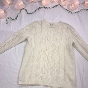 J Jill ~ Cream ~ Chenille Sweater ~